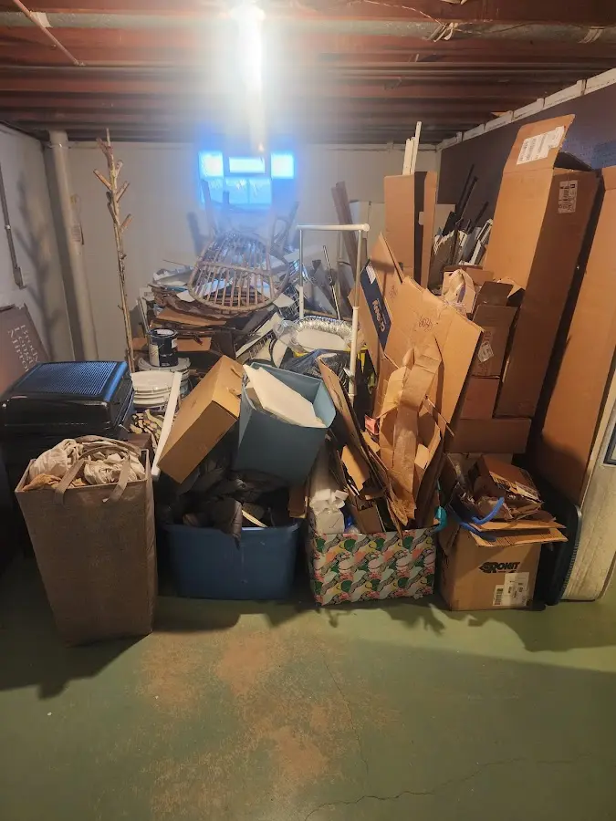 Roll-off dumpster container at job site for Yard Waste Dumpster Rental in West Penn